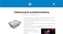 Desktop Screenshot of hf-trading.se
